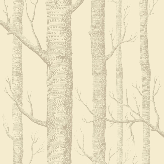 Cole & Son Wallpaper Woods Linen on Cream