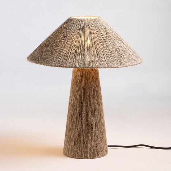 Portobello Table Lamp - Natural Jute Rope - 47cm