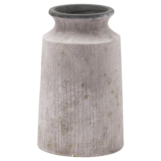 Bloomville Urn Vase - Stone Grey Effect Ceramic - 31cm