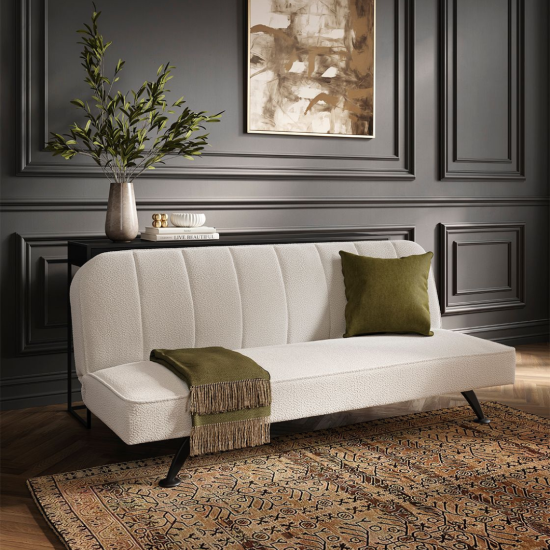 Blair Sofa Bed - Dual-Purpose Fabric Seat - Metal Legs