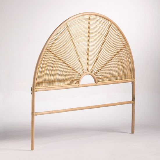 Inky Headboard - Queen Size Bed - Jawit Rattan Arched Frame - 160cm