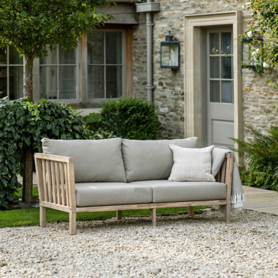 Garden Trading - Porthallow Sofa - 2 Seater - Natural Cushion Seat - Acacia Wood