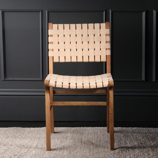 Leather Strap Dining Chair