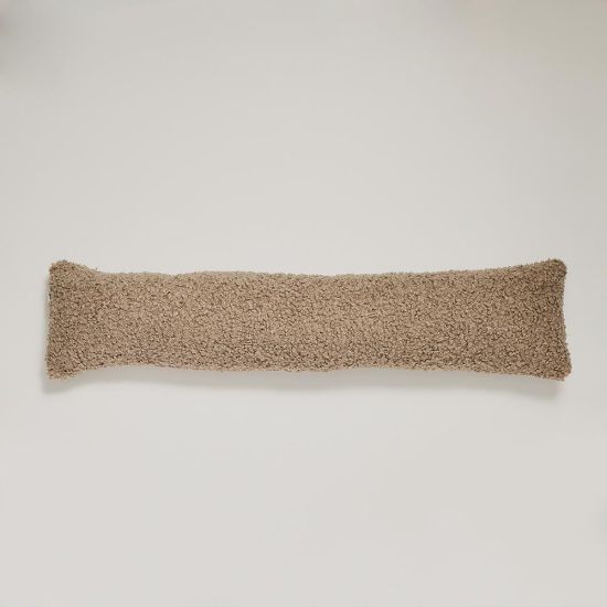 Elvissa Bolster Cushion - Taupe - Boucle Fabric - 92 x 23cm