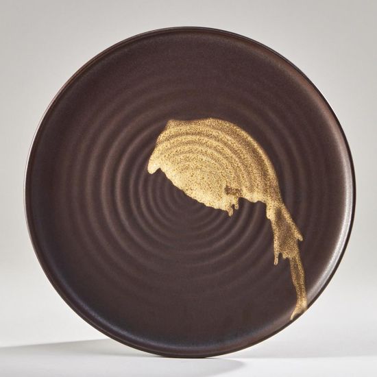 Rustica Dinner Plate 27cm - Brown with Natural Detail