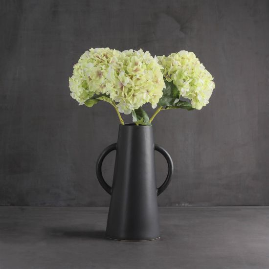 Green Hydrangea Single Stem Artificial Flowers - Pack of 3