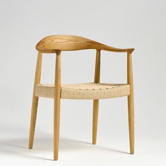 Kenny Dining Chair - Natural Triple Paper Coil Seat - Natural Curved Frame