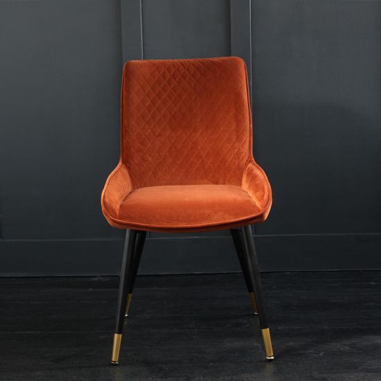 Industrial Dining Chairs Where Saints Go, Orange Leather Dining Chairs Uk
