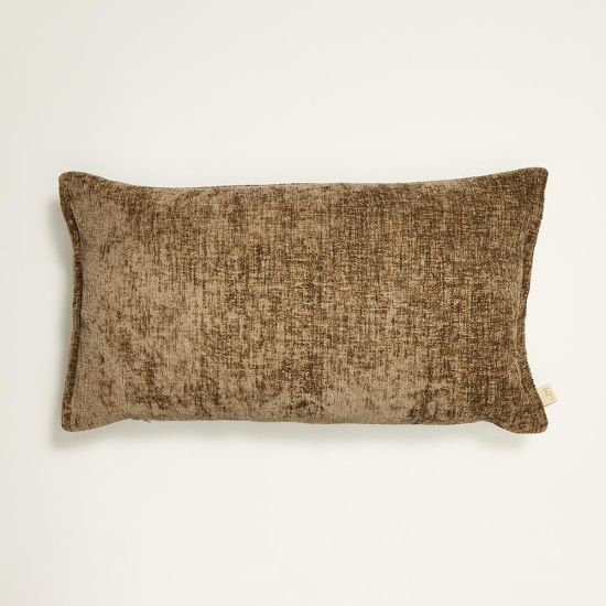Rafael Rectangular Cushion - Taupe Cotton - 30 x 50cm