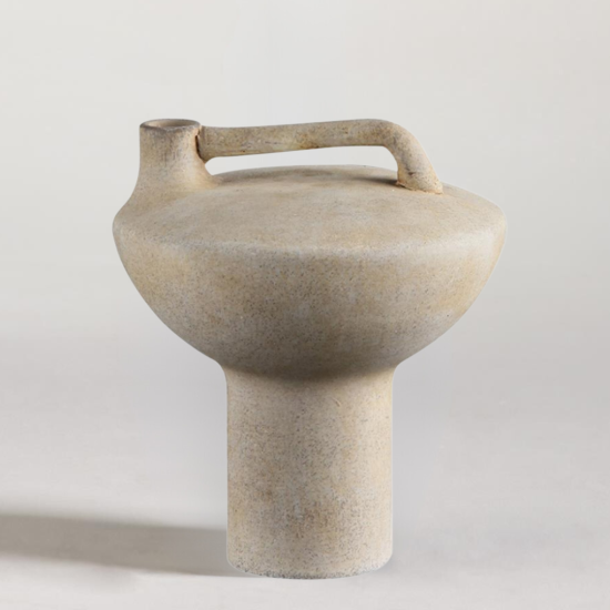 Pandora Vase - Beige Terracotta - 19cm