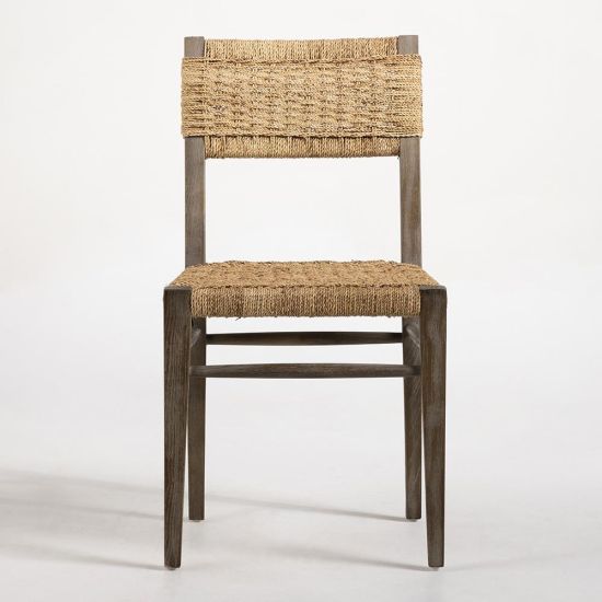 Finley Dining Chair - Natural Hemp Rope Seat - Elm Frame