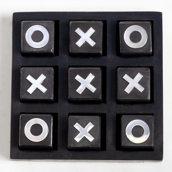 Tic Tac Toe - Noughts & Crosses Wooden Game Set