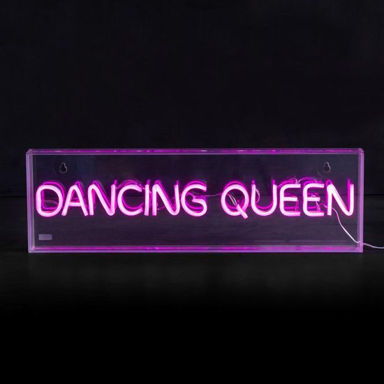 Neon Sign Acrylic Light Box - Purple - Dancing Queen