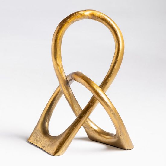 Khloe Sculpture - Antique Gold Loop Decoration Ornament