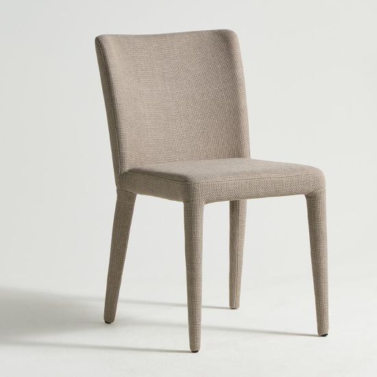 Fontana Dining Chair - Fully Upholstered Linen Fabric