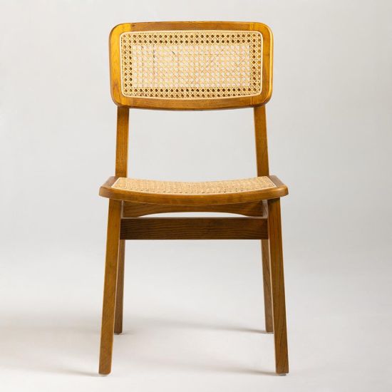 Katrina C Dining Chair - Natural Rattan Seat - Elm Frame