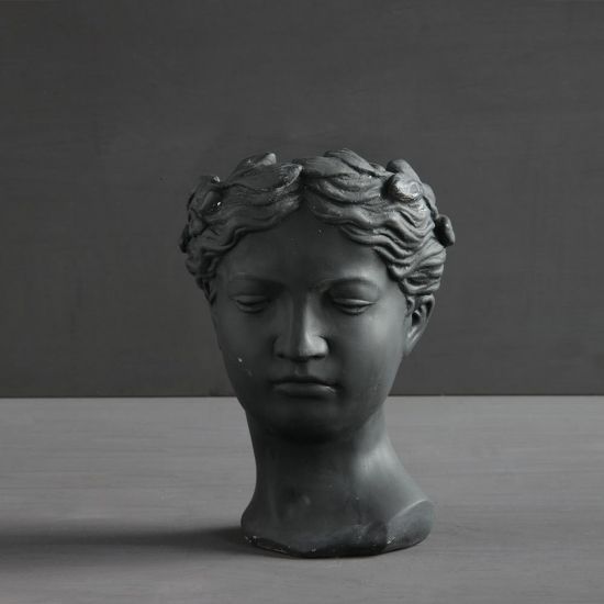 Roman Goddess Sculpture Plant Pot Concrete Decorative Planter Display Classical