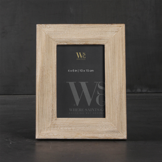 Parks Photo Frame - Rustic Wood Effect - 4 x 6in