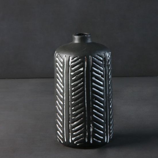 Tribal Black Vase