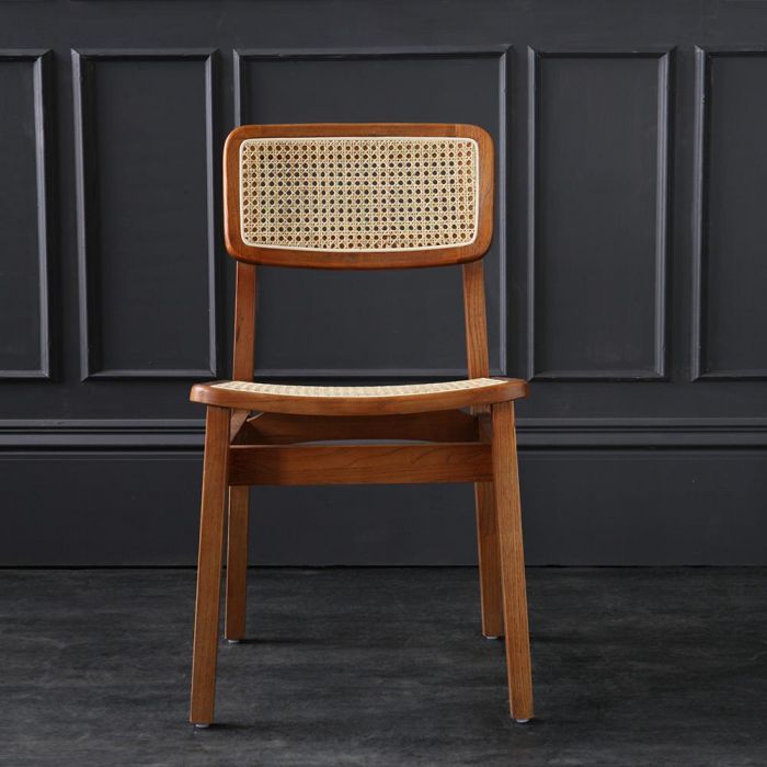 Katrina C Chair | Rattan Seat - Elm Base | Where Saints Go