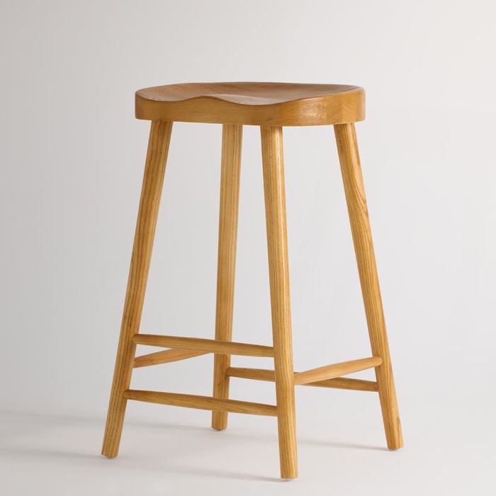 Shaker Bar Stool | Oak Colour - 66 | Where Saints Go