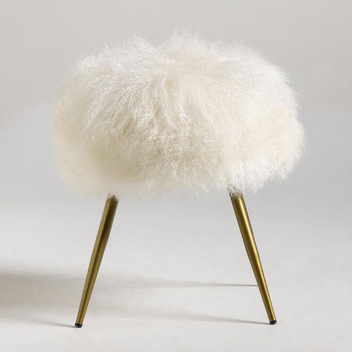 White feather deals stool