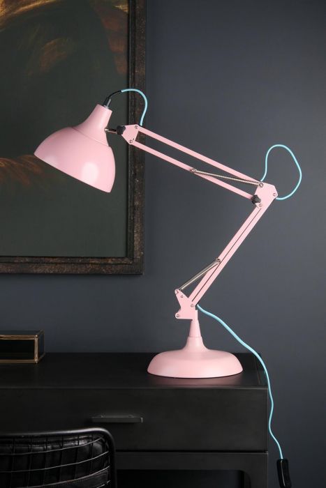 pink anglepoise lamp