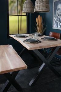 Natural Edge Acacia Dining Table 180 x 90 cm