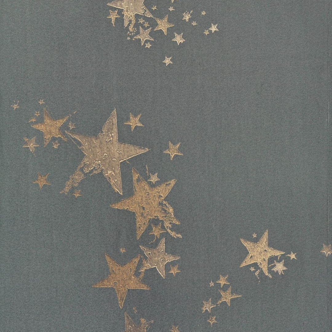 Barneby Gates Wallpaper - All Star - Gold Gunmetal