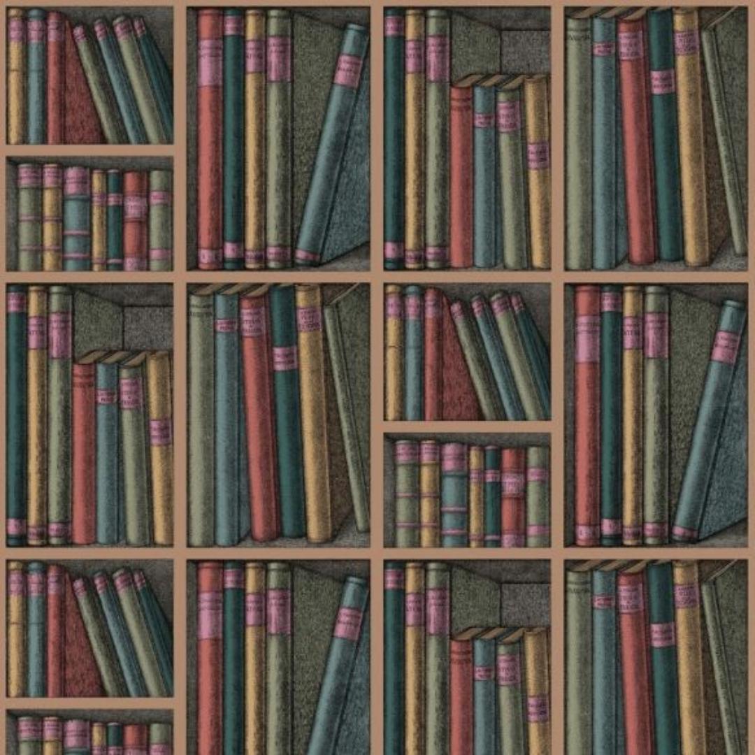 Cole & Son Wallpaper - Ex Libris - Multi-coloured