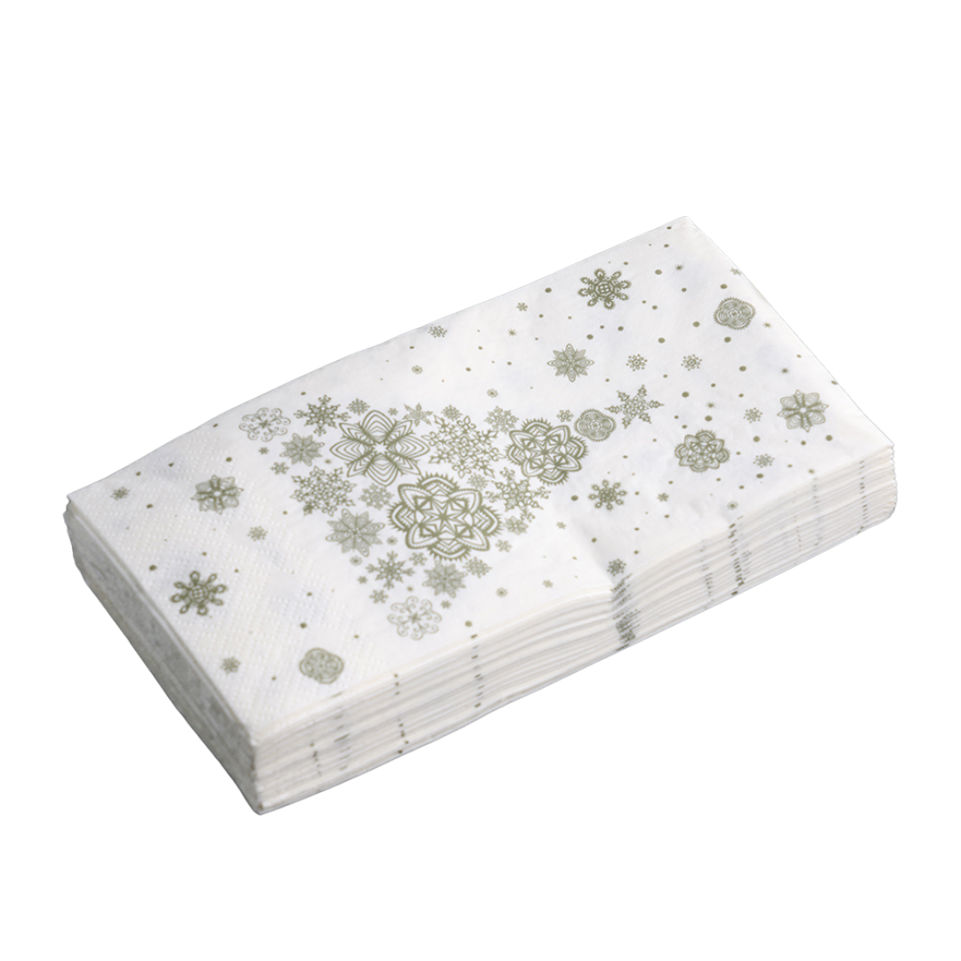 Paper Napkin's - Snowflake Sparkle Christmas Tree Design - 16 Pack