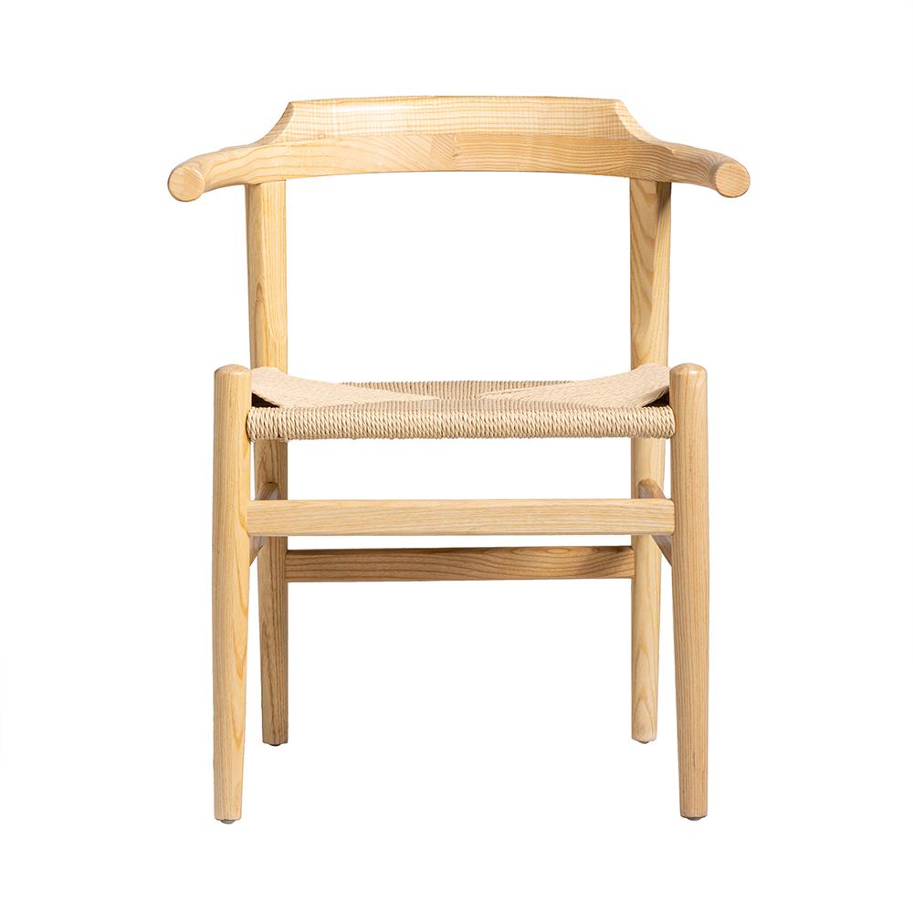 PP68 Inspired Armchair - Natural Triple Paper Coil Seat - Ash Frame