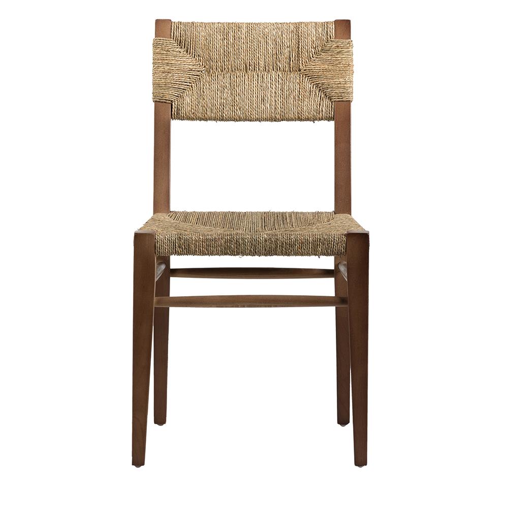 Finley Dining Chair - Natural Grass Rope Seat - Elm Frame