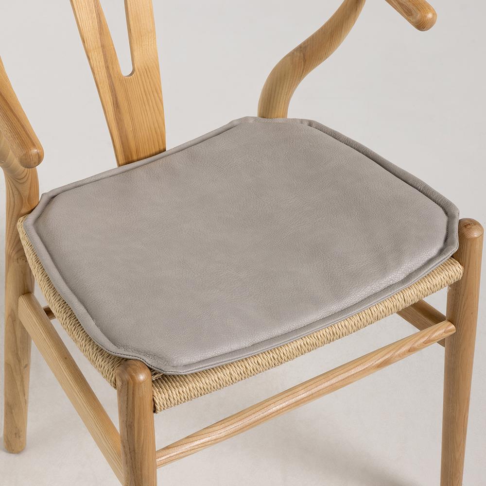 Protective Seat Pad - Vegan PU Leather - Comfortable & Easy Clean - Smoke Grey