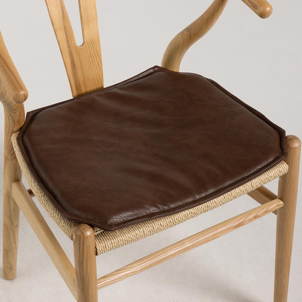 Protective Seat Pad - Vegan PU Leather - Comfortable & Easy Clean- Brown