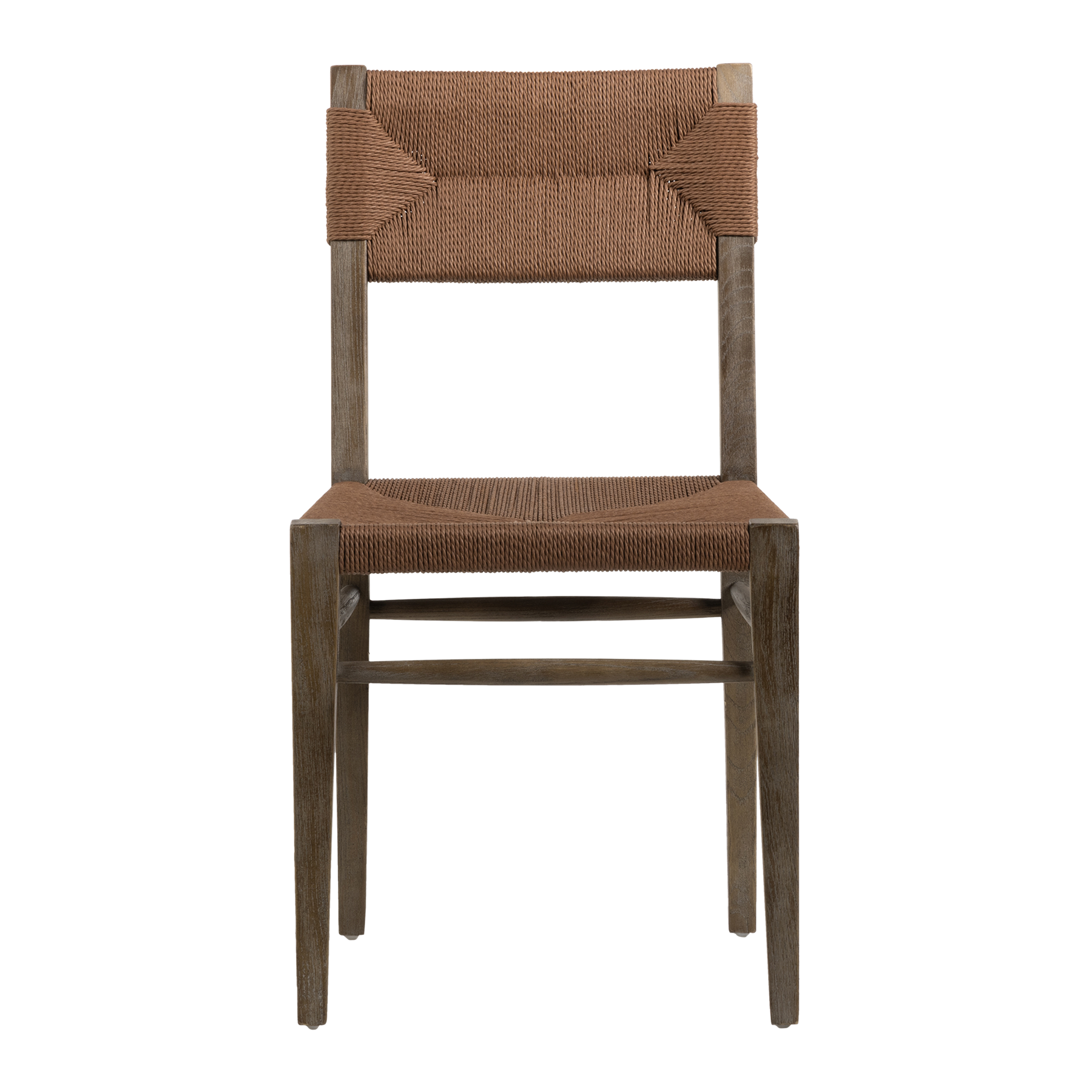 Finley Dining Chair - Brown Paper Rope Seat - Elm Frame