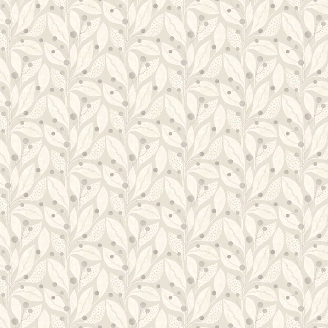 Ohpopsi Wallpaper - Laid Bare - Berry Dot - Dove