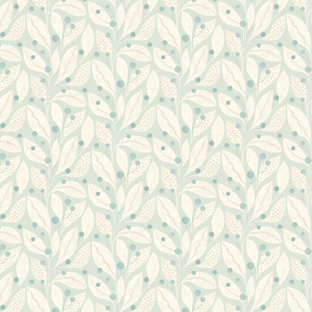 Ohpopsi Wallpaper - Laid Bare - Berry Dot - Duckegg