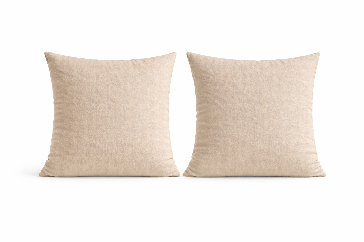 Square Pillowcase - Natural Stone Muslin Cotton - 60 x 60cm