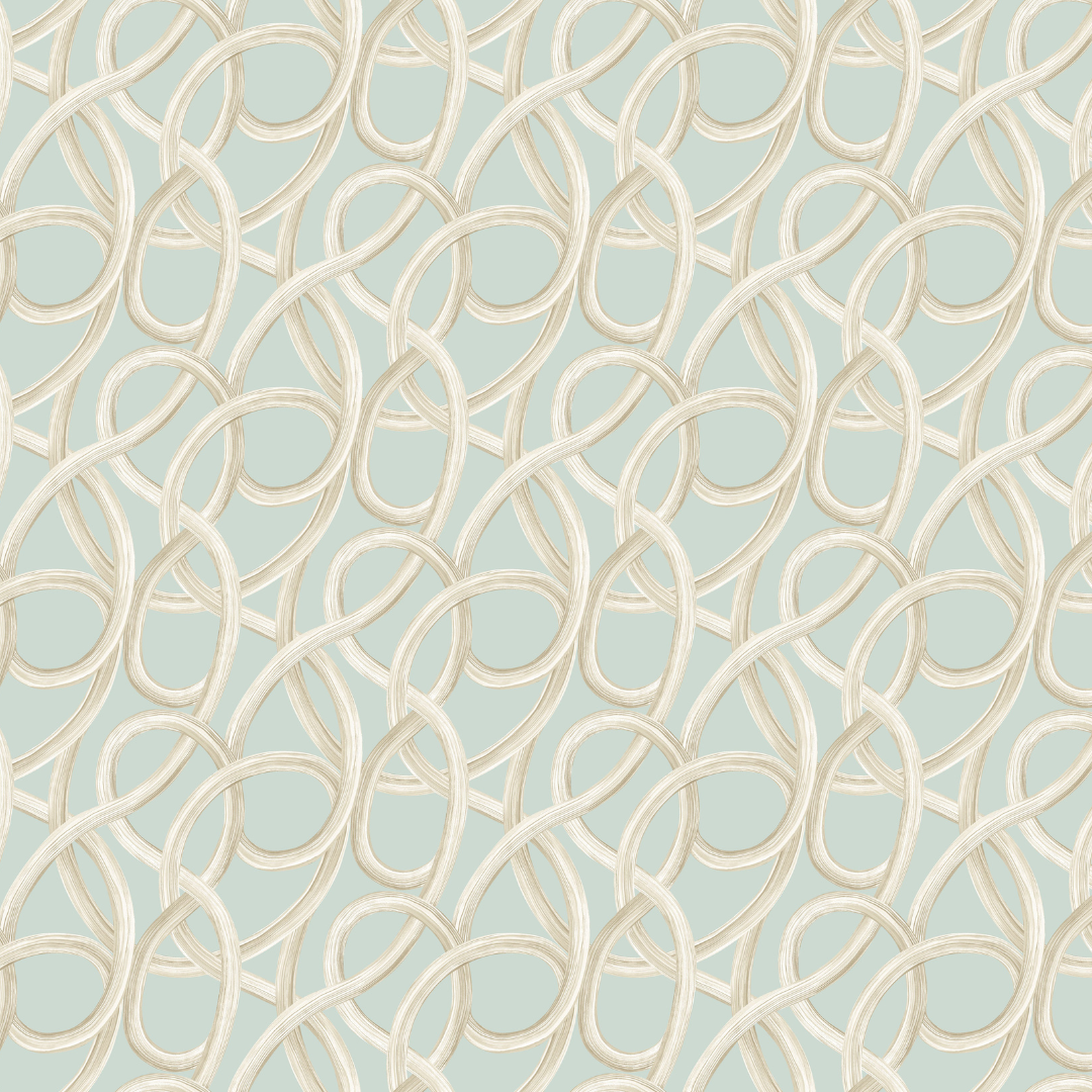 Ohpopsi Wallpaper - Laid Bare - Twisted Geo - Opal