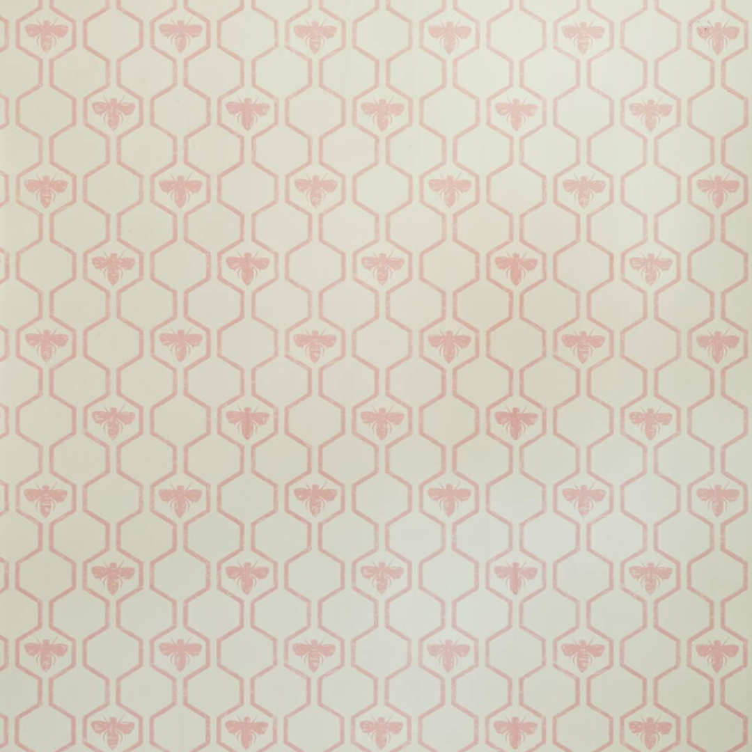 Barneby Gates Wallpaper - Honey Bees - Pink
