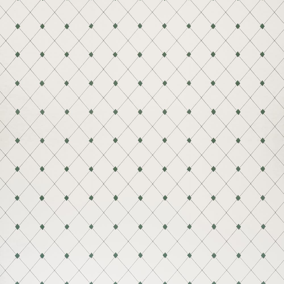 Barneby Gates Wallpaper - Diamond Trellis - Green
