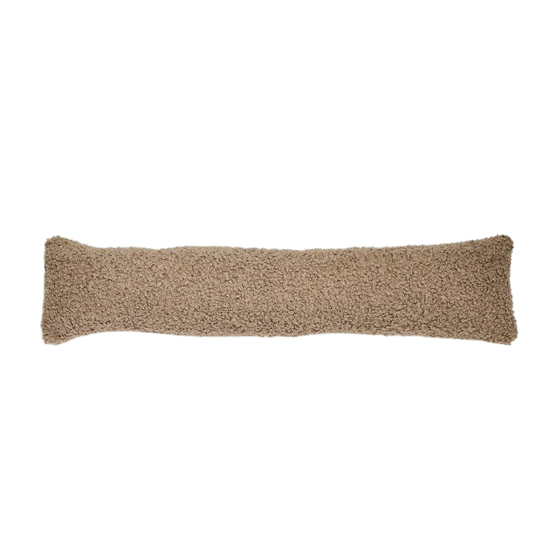 Elvissa Bolster Cushion - Taupe - Boucle Fabric - 92 x 23cm