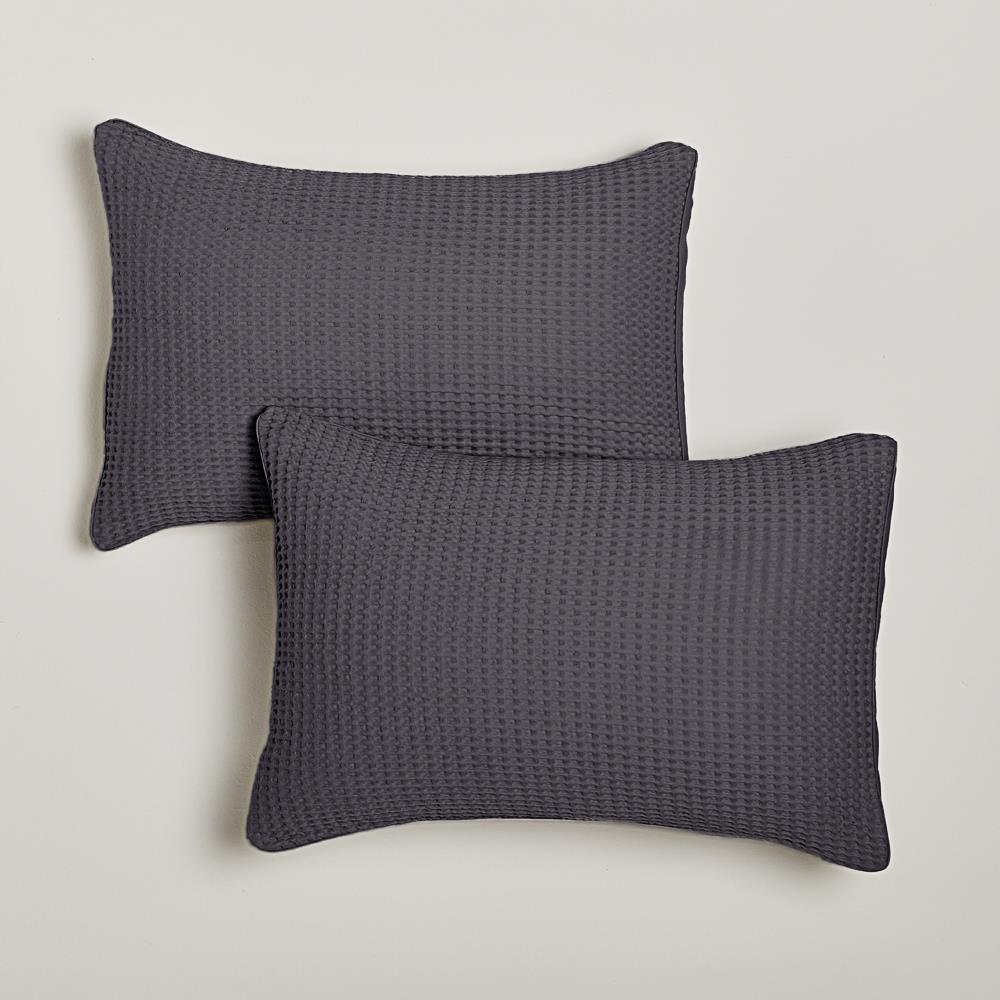 One Thirty Five Pair of Pillowcases - 200 TC Cotton - Dark Grey