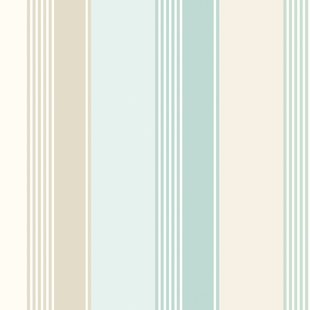 Ohpopsi Wallpaper - Laid Bare - Multi Stripe - Turquoise