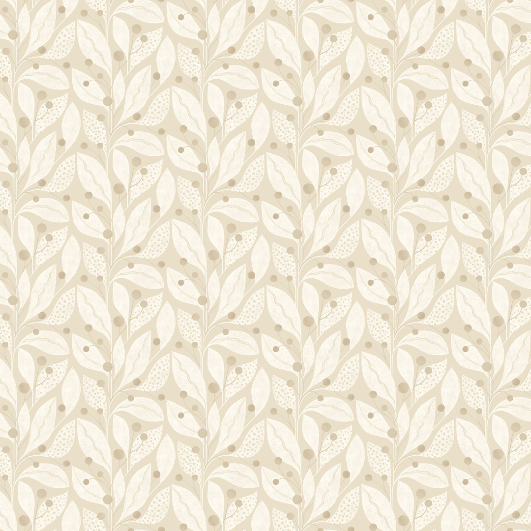Ohpopsi Wallpaper - Laid Bare - Berry Dot - Flax