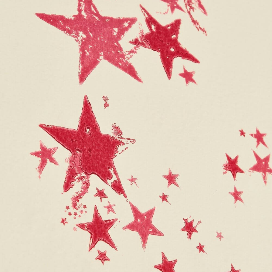 Barneby Gates Wallpaper - All Star - Red Candy