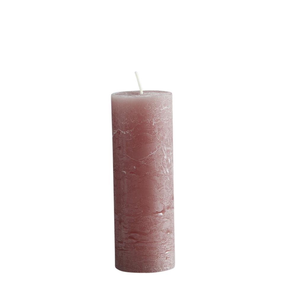 Rustic Pilar Candle - 15cm - 60 Hours Burn Time - Taupe