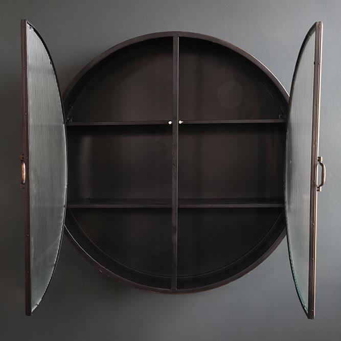 Round wall store cabinet