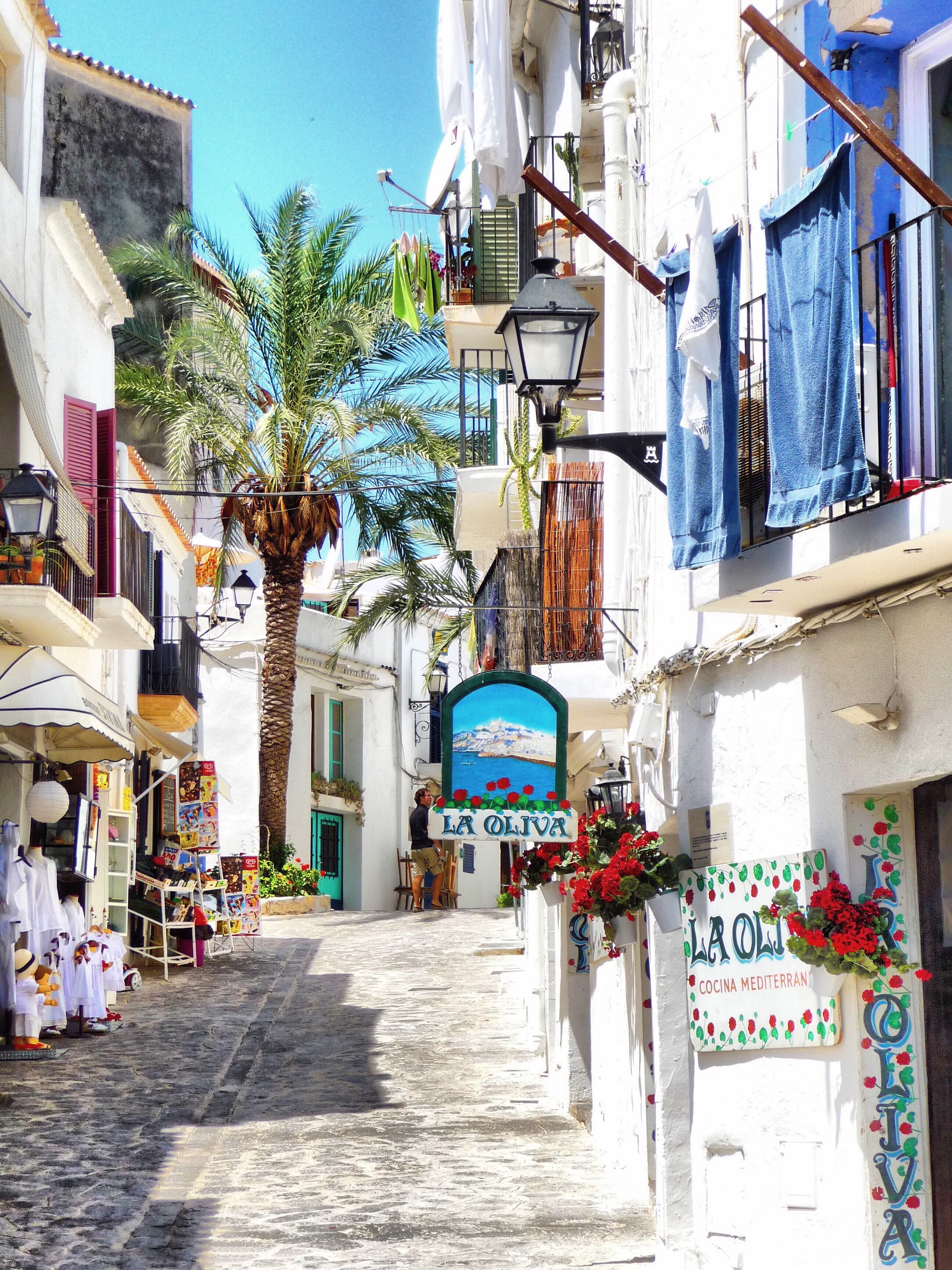The streets of Ibiza.